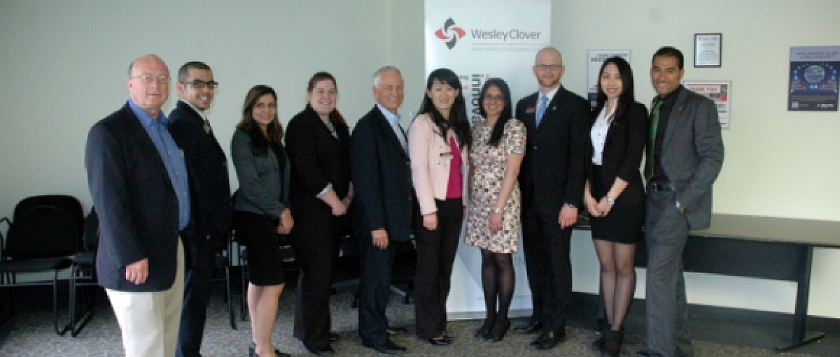 MBA students at Welsey Clover