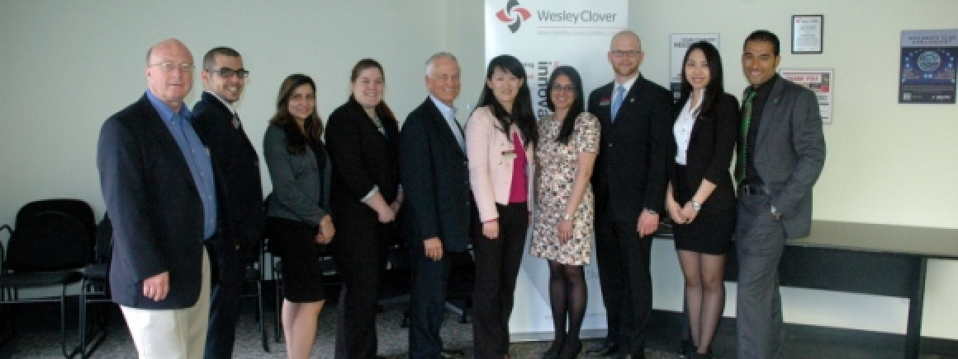 MBA students at Welsey Clover