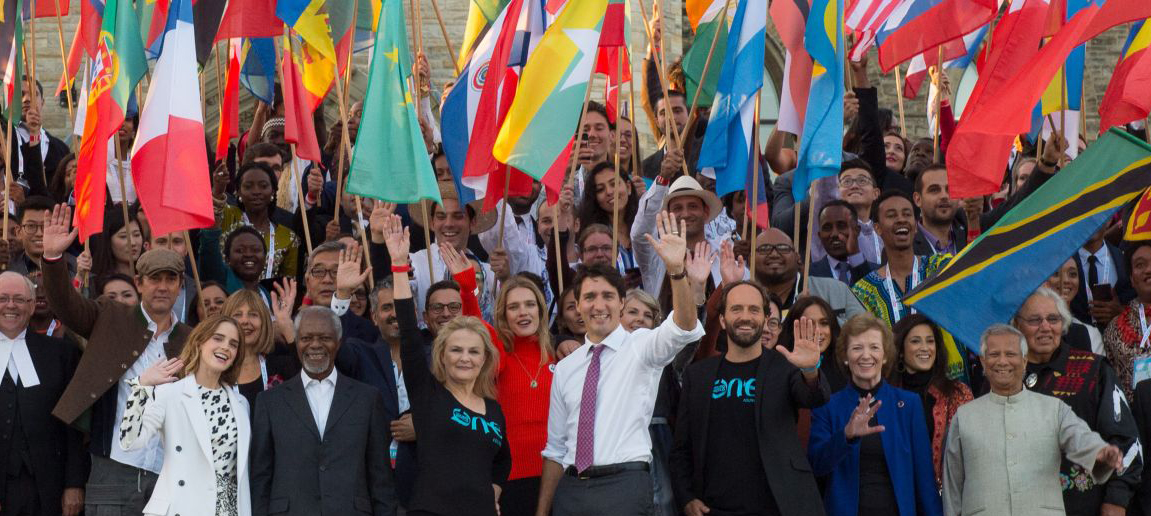 Canadian Prime Minister Justin Trudeau, Kofi Anna, Emma Watson, One Young World