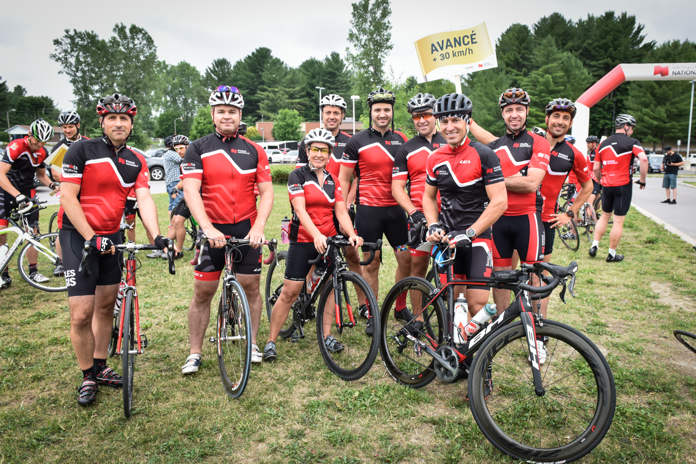 Cyclists at the 6TH Annual National Bank One for Youth Bicycle Tour