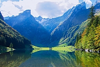 mountains and lake